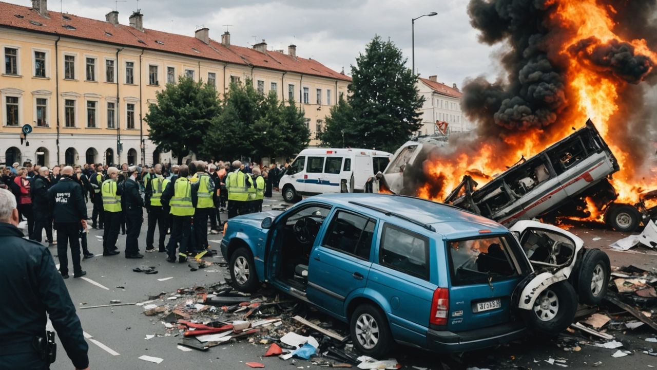 Testimonianze e video dell'incidente aereo a Vilnius Incidente aereo DHL in Lituania: un morto e tre feriti