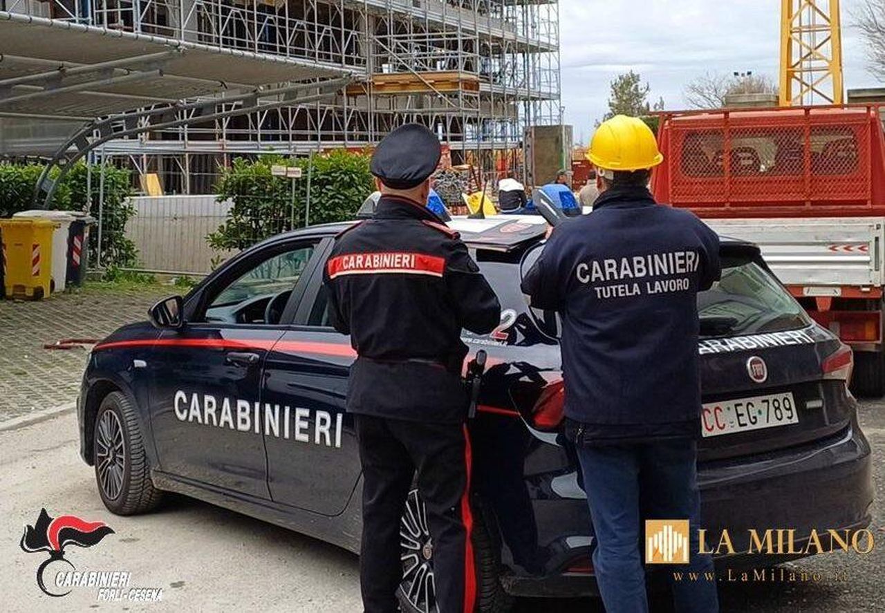 Attività ispettive nel settore edile - Forlì-Cesena: 2024, attività di controllo dei Carabinieri del NIL per la tutela dei lavoratori.