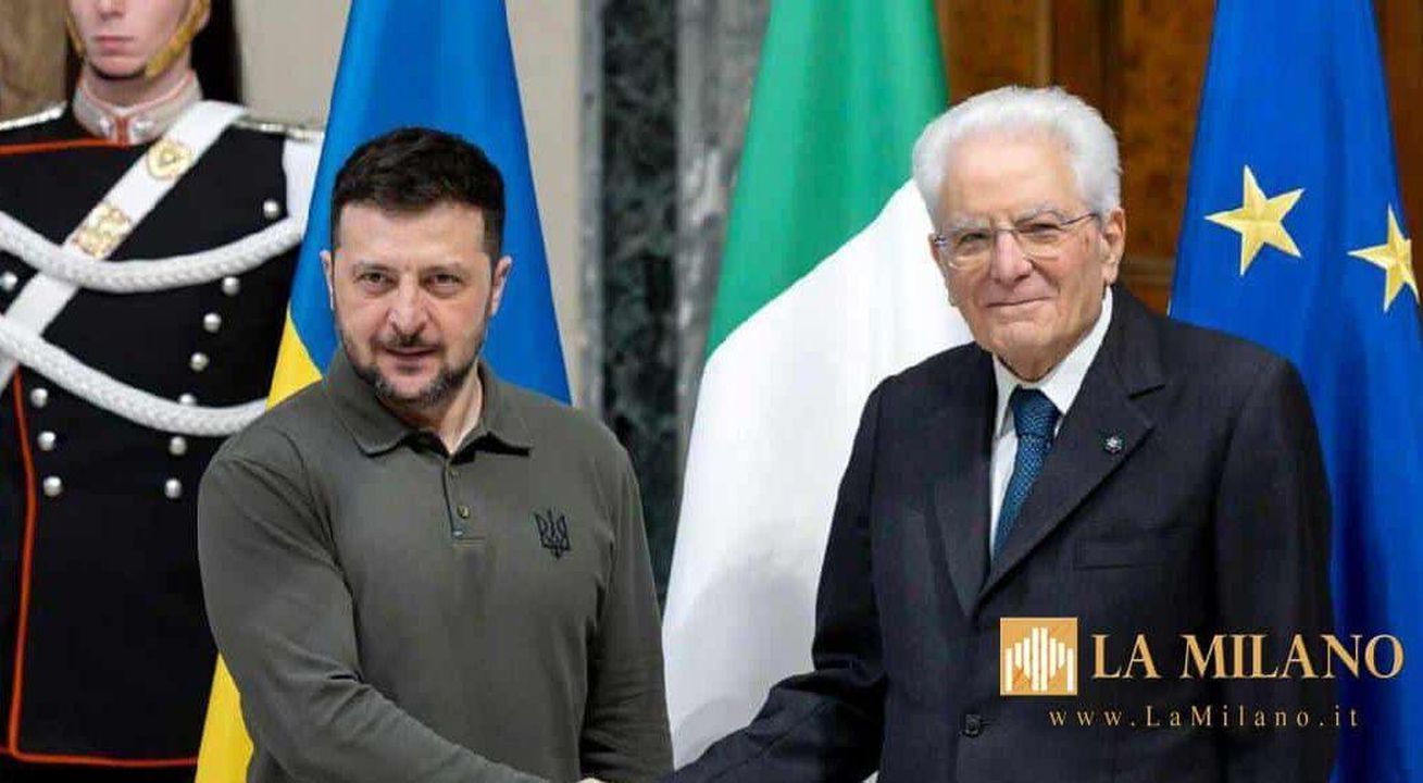 source:lamilano - L’incontro con il Presidente Mattarella - Zelensky e Mattarella